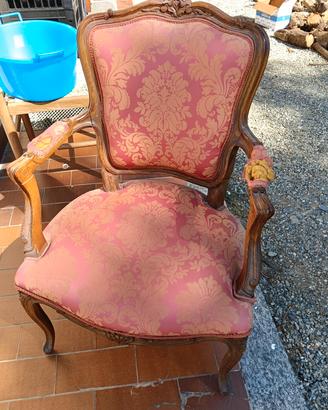poltrona stile Luigi XV