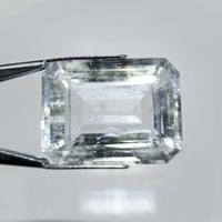 Acquamarina naturale IGI 23,87ct Taglio smeraldo