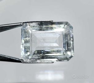 Acquamarina naturale IGI 23,87ct Taglio smeraldo