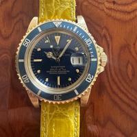 ROLEX SUBMARINER 1680 GOLD/YEAR 1976/BOX & PAPER