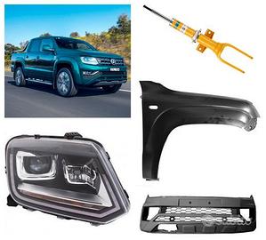 Vw Amarok paraurti fanale freni molle roll bar 16-