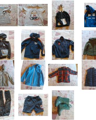 Lotto abbigliamento bimbo 2-7 anni felpe e giacche