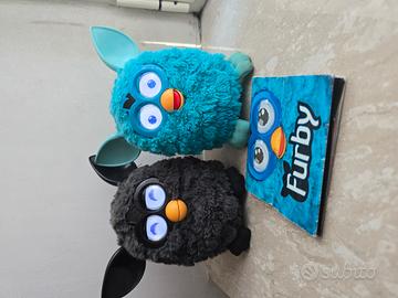 Coppia Furby Hasbro 2012 Blu e Grigio/Nero