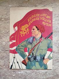Cartolina dei Bersaglieri anni '30