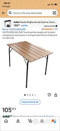 Tavolo castel merlino 80x120