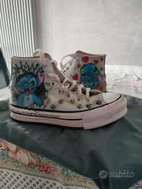 Scarpe converse con disegno Stick 