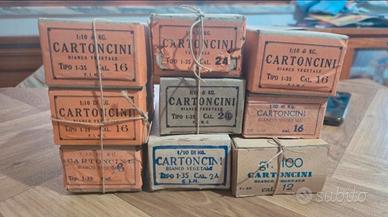 Lotto dischetti in cartone pressato vintage