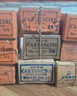 Lotto dischetti in cartone pressato vintage