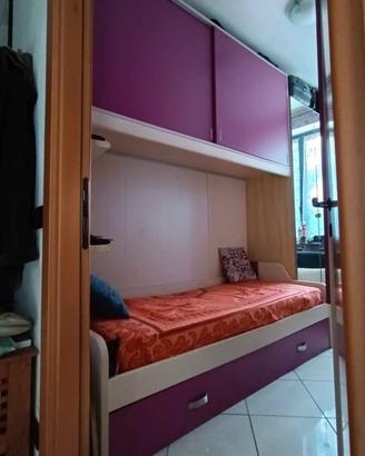 Cameretta a Ponte per ragazza con scrivania