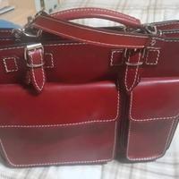 Cartella ufficio/lavoro vera Pelle