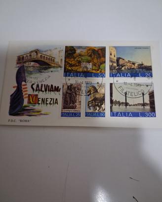 FRANCOBOLLI Salviamo Venezia - Busta FDC