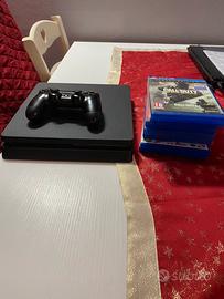 Playstation 4 slim 500 gb + giochi +joestick nuovo