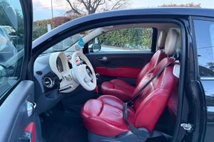 500 1.2 benzina nera pelle rossa