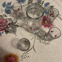 Set di vetrame con fiori