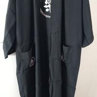 Kimono nero donna con ideogrammi