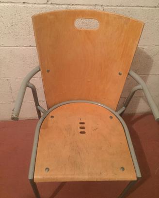 sedia legno chiaro 