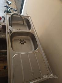 lavello ad incasso in acciaio inox 