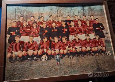 foto rosa milan 68/69 firmata da tutti