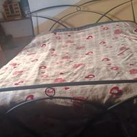 letto in ferro battuto + rete a doghe super