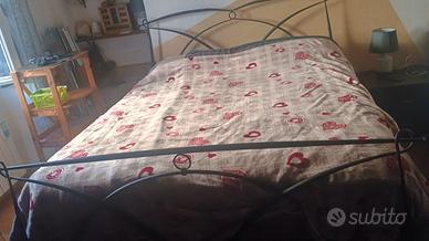 letto in ferro battuto + rete a doghe super
