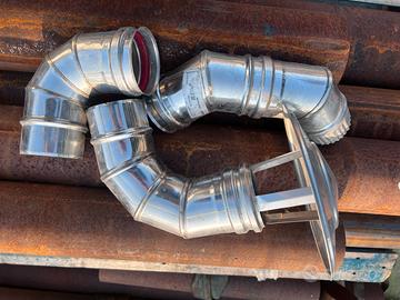 Terminale cinese in acciaio inox per stufe pellet