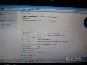 Mini PC Netbook HP Compaq Mini 110