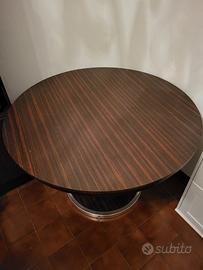 Tavolo rotondo allungabile,con 6 sedie,prezz.tratt