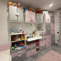 Cameretta ikea con letto e materasso estensibile