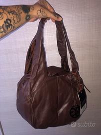 Borsa Media nuova di pelle Romeo Gigli