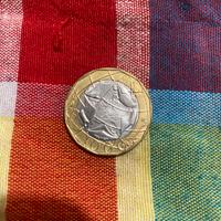 Moneta 1000 lire errore del conio sulla mappa