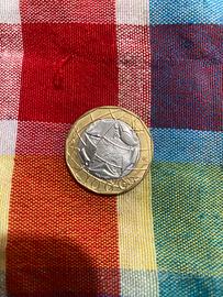 Moneta 1000 lire errore del conio sulla mappa