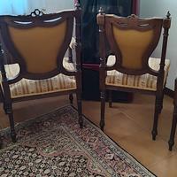 Poltrona e sedie Luigi XV° del '900