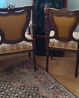 Poltrona e sedie Luigi XV° del '900