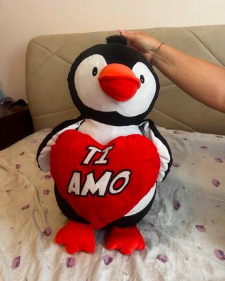 peluche pinguino "ti amo"