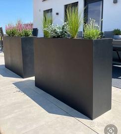 Fioriere in acciaio su misura