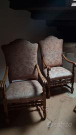 Coppia di Poltrone a rocchetto del XVII Secolo