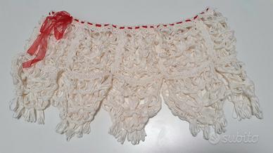 Coprispalle fatto a mano cotone bianco 