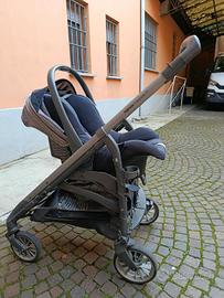 trio Inglesina usato come nuovo grigio/nero