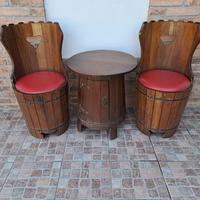 sedie a botte con tavolno