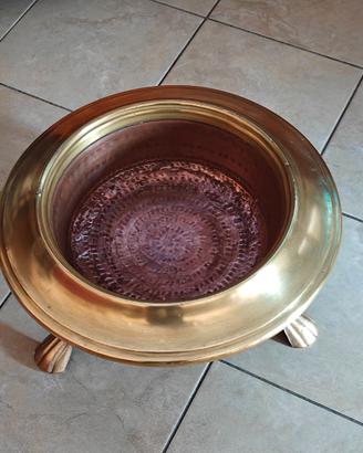 Bracere in ottone antico 46 x 22cm