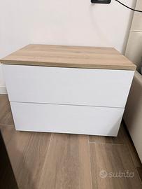 Letto contenitore cassettiera e comodini