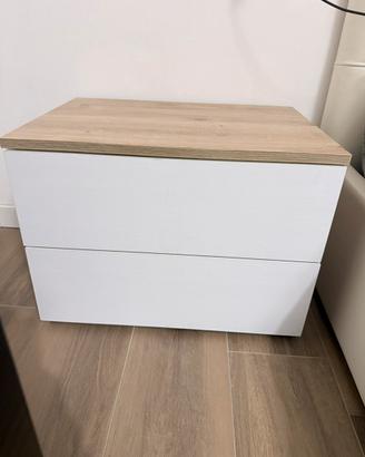 Letto contenitore cassettiera e comodini