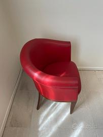 Poltrone in legno e rivestimento Skay