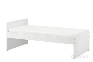 Letto singolo con cassettone