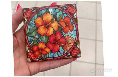 sotto bicchieri  in ceramica 