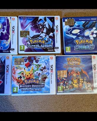 Lotto 7 giochi Pokémon Nintendo 3DS - Ottime condi