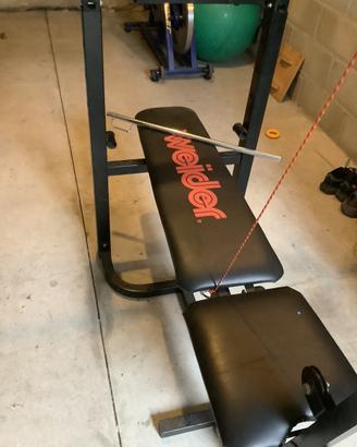 Panca piana + 120 kg ghisa