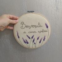 fuoriporta personalizzato ricamato a mano