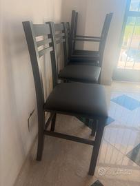 Set 4 sedie color tortora