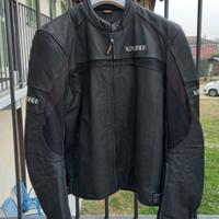 giacca da moto in pelle tg. L/52 